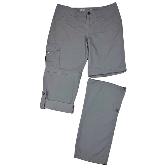 Mountain Hardwear Convertible Roll-Up Pants Womens 12 Cargo Outdoor Camping Hike - Picture 1 of 12
